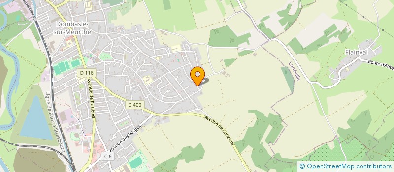 localisation de l'entreprise ISOBAC à DOMBASLE-SUR-MEURTHE
