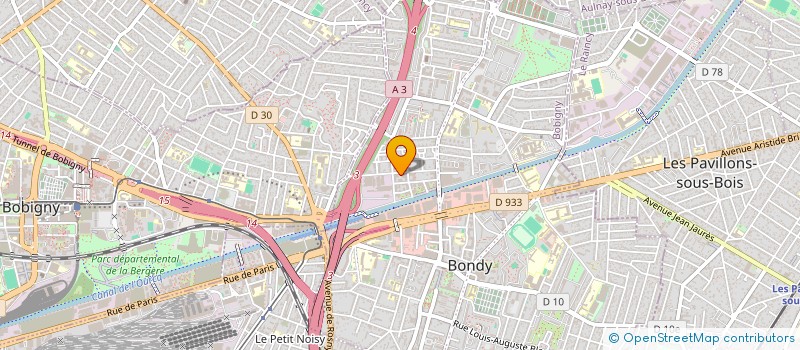 localisation de l'entreprise ISOBAR à BONDY