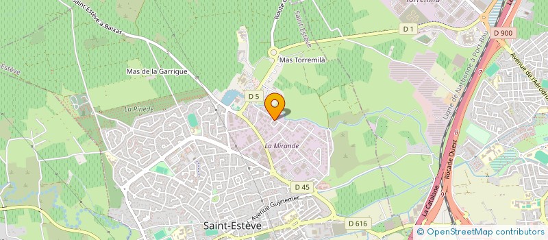 localisation de l'entreprise ISOBAT à SAINT-ESTEVE