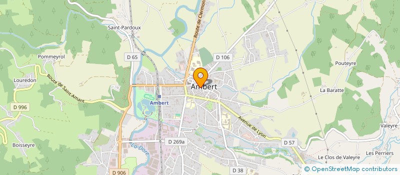 localisation de l'entreprise ISOBAT à AMBERT