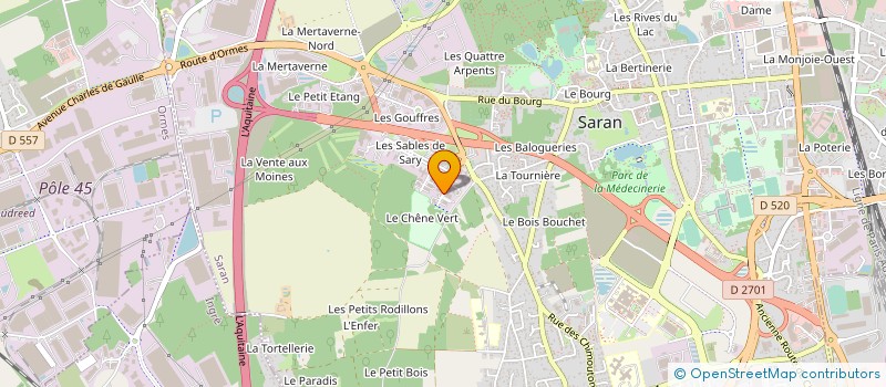 localisation de l'entreprise ISOBAT à SARAN