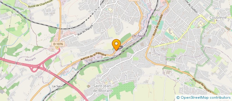 localisation de l'entreprise ISOBAT  SAINT-JEAN-DE-MOIRANS