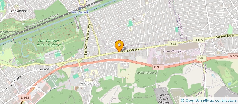 localisation de l'entreprise ISOBAT à VAUJOURS
