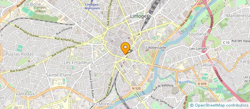 localisation de l'entreprise ISOBAT à LIMOGES