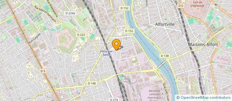 localisation de l'entreprise ISOBAT 94 à VITRY-SUR-SEINE