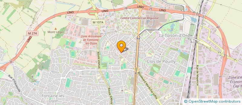 localisation de l'entreprise ISOBAT-BOURGOGNE à DIJON
