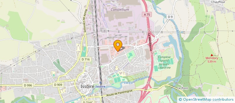 localisation de l'entreprise ISOBAT FRANCE à ISSOIRE
