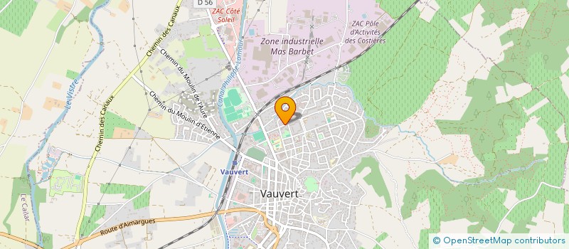 localisation de l'entreprise ISOBAT SUD à VAUVERT