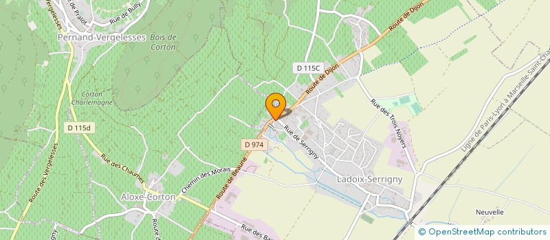 localisation de l'entreprise ISOBATI-PRO  LADOIX-SERRIGNY