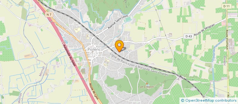 localisation de l'entreprise ISOBEC à PIOLENC