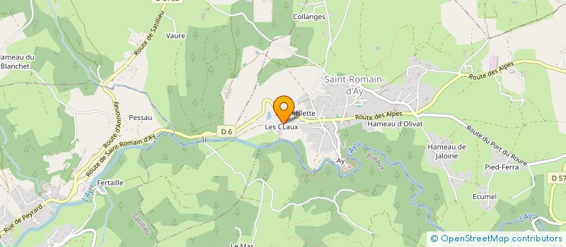 localisation de l'entreprise ISOBOX  SAINT-ROMAIN-D'AY