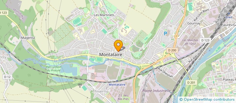 localisation de l'entreprise ISOBTP à MONTATAIRE