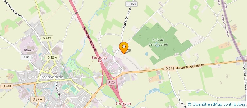 localisation de l'entreprise ISOCAB CONSTRUCT à STEENVOORDE