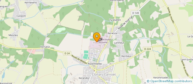 localisation de l'entreprise ISOCALM  CLOHARS-CARNOET