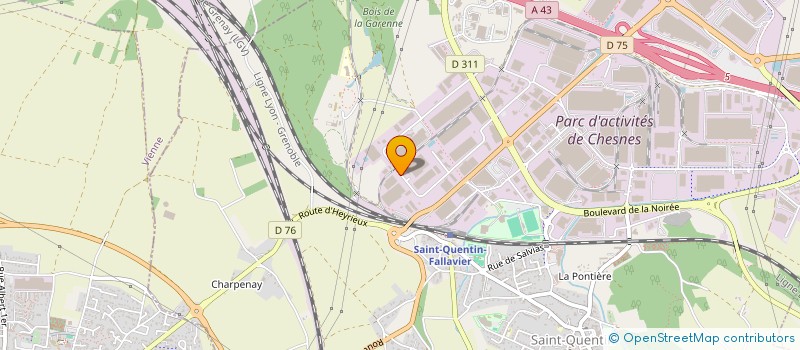 localisation de l'entreprise ISOCEL  SAINT-QUENTIN-FALLAVIER