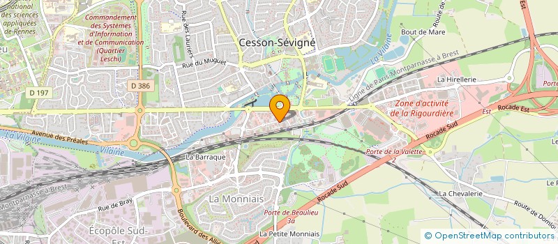 localisation de l'entreprise ISOCELE à CESSON-SEVIGNE