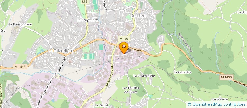 localisation de l'entreprise ISOCHROME à SORBIERS