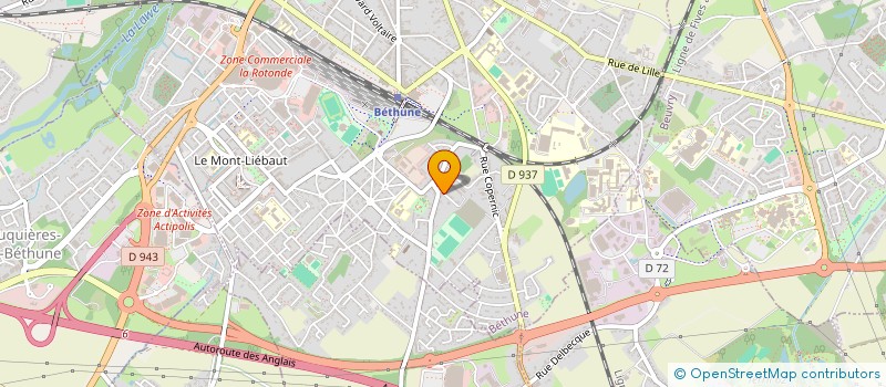 localisation de l'entreprise ISOCLARTE à BETHUNE