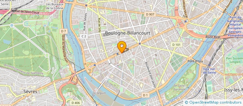 localisation de l'entreprise ISOCLEAN à BOULOGNE-BILLANCOURT