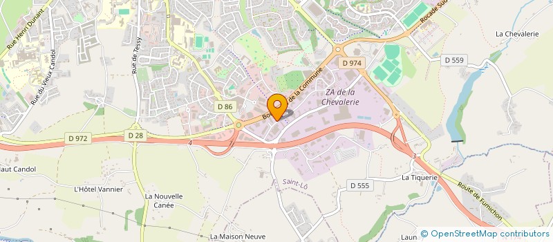 localisation de l'entreprise ISOCOMPOSITES à SAINT-LO
