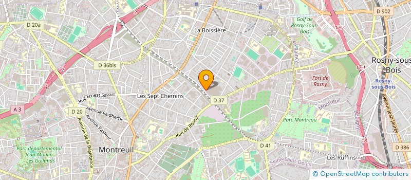 localisation de l'entreprise ISOCONFORT à MONTREUIL