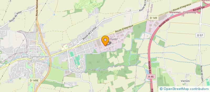 localisation de l'entreprise ISODEC à SAINT-SYMPHORIEN-D'OZON