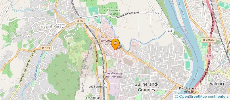 localisation de l'entreprise ISODILE à SAINT-PERAY