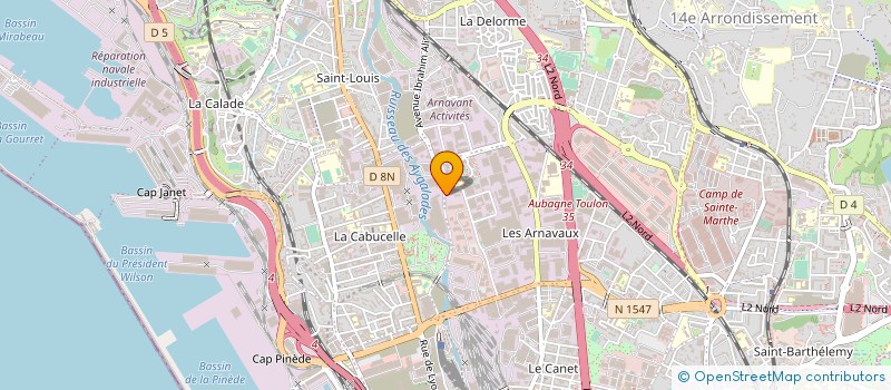 localisation de l'entreprise ISODIVE à MARSEILLE
