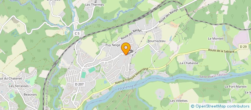 localisation de l'entreprise ISOE  LE PALAIS-SUR-VIENNE