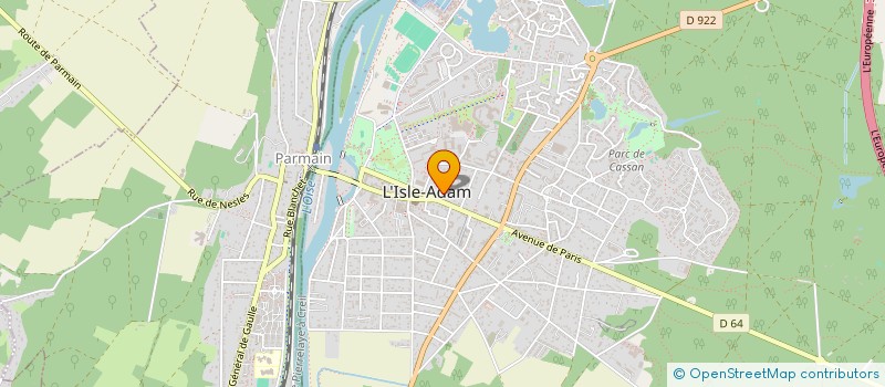 localisation de l'entreprise ISOFENETRE CONSEIL  ISLE ADAM