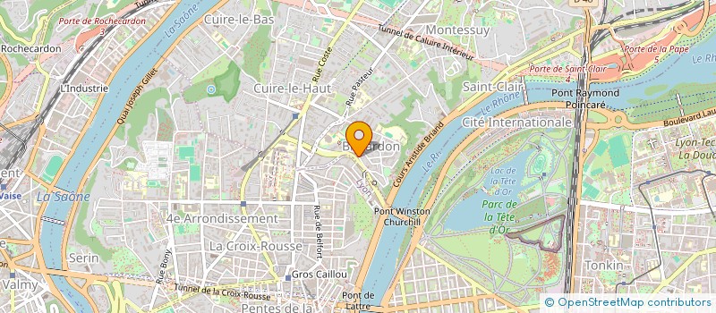 localisation de l'entreprise ISOFFICE à CALUIRE-ET-CUIRE