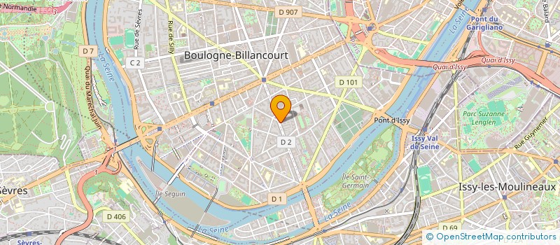 localisation de l'entreprise ISOFIELD  BOULOGNE-BILLANCOURT