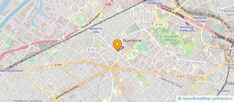 localisation de l'entreprise ISOFIS à NANTERRE