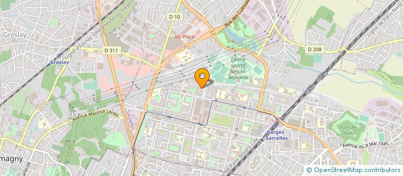 localisation de l'entreprise ISOGAMMA PLUS à SARCELLES