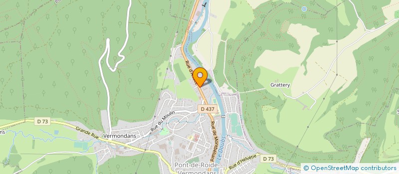 localisation de l'entreprise ISOGRAND ET GRUT à PONT-DE-ROIDE-VERMONDANS