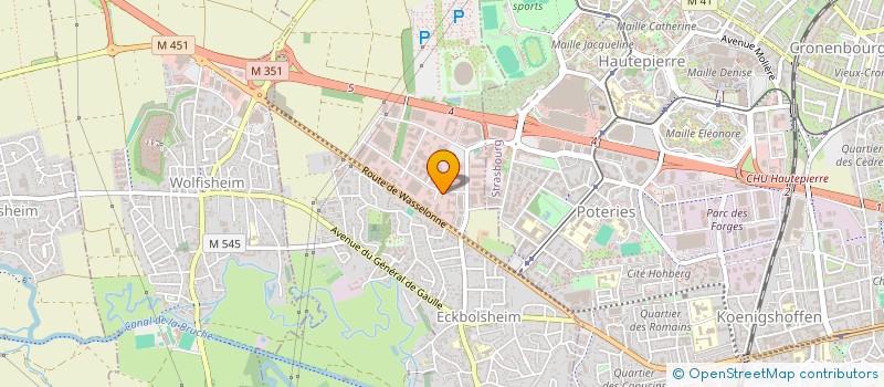localisation de l'entreprise ISOGYPSE à STRASBOURG