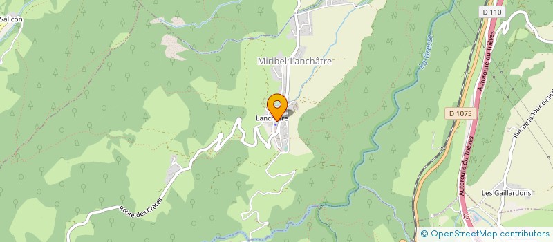 localisation de l'entreprise ISOHM  MIRIBEL-LANCHATRE