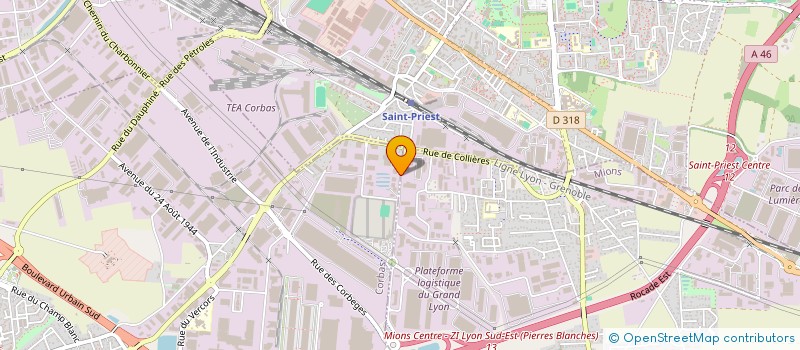 localisation de l'entreprise ISOJET EQUIPEMENTS à CORBAS