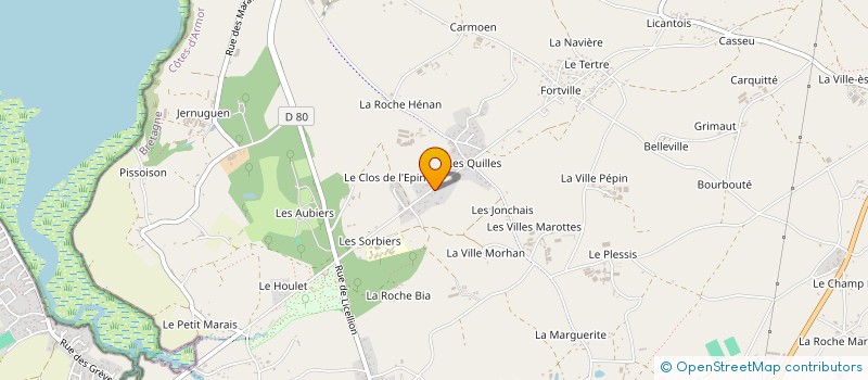 localisation de l'entreprise ISOL 22-35 à YFFINIAC
