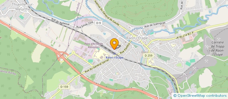 localisation de l'entreprise ISOL 88 à RAON-L'ETAPE