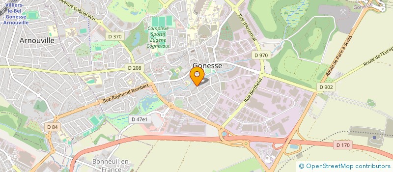 localisation de l'entreprise ISOL 95 à GONESSE