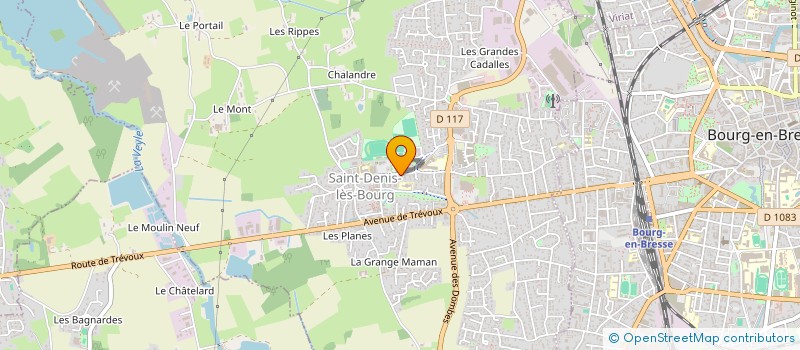 localisation de l'entreprise ISOL'AIN à SAINT-DENIS-LES-BOURG