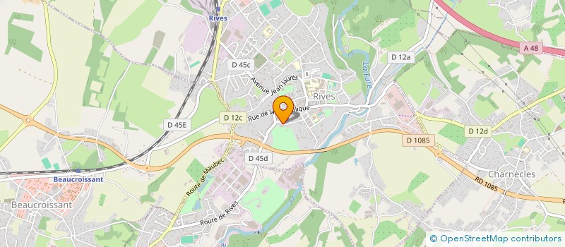 localisation de l'entreprise ISOL'AIX FRANCE  RIVES