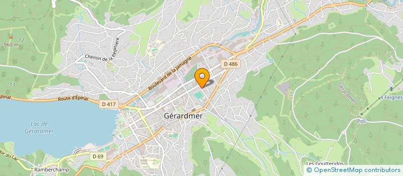 localisation de l'entreprise ISOL-AS  GERARDMER