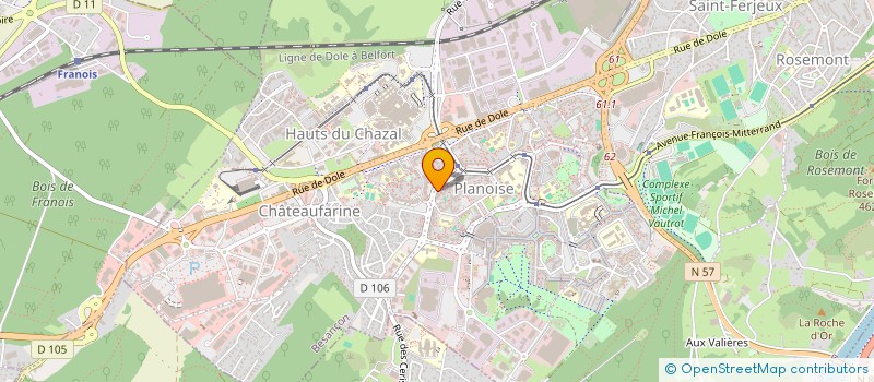 localisation de l'entreprise ISOL BAT 25 à BESANCON
