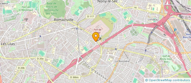 localisation de l'entreprise ISOL BATIMENT à ROMAINVILLE