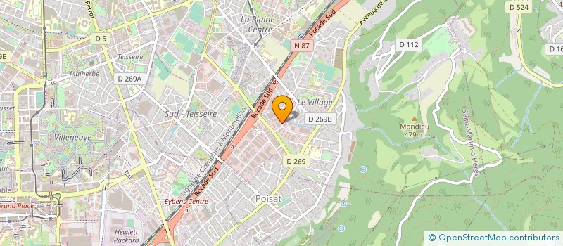 localisation de l'entreprise ISOL CONCEPT 38 à SAINT-MARTIN-D'HERES