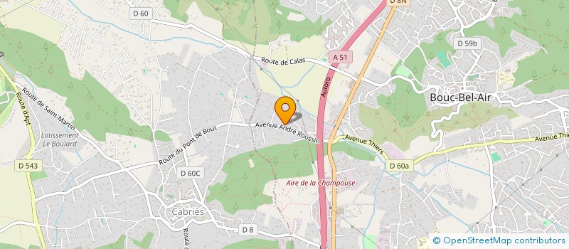 localisation de l'entreprise ISOL' CONCEPT à BOUC-BEL-AIR