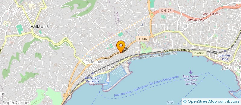 localisation de l'entreprise ISOL CONFORT à VALLAURIS