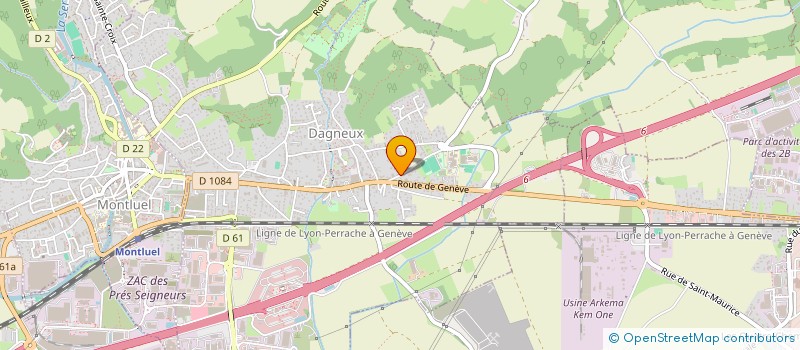 localisation de l'entreprise ISOL'CREA à DAGNEUX